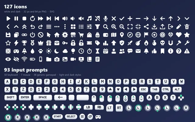 The icons included in Crisp Kit